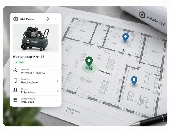 Locations & floor plans, managed visually.